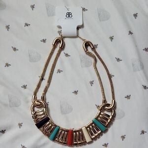 Bansri Gold and Multicolor Necklace